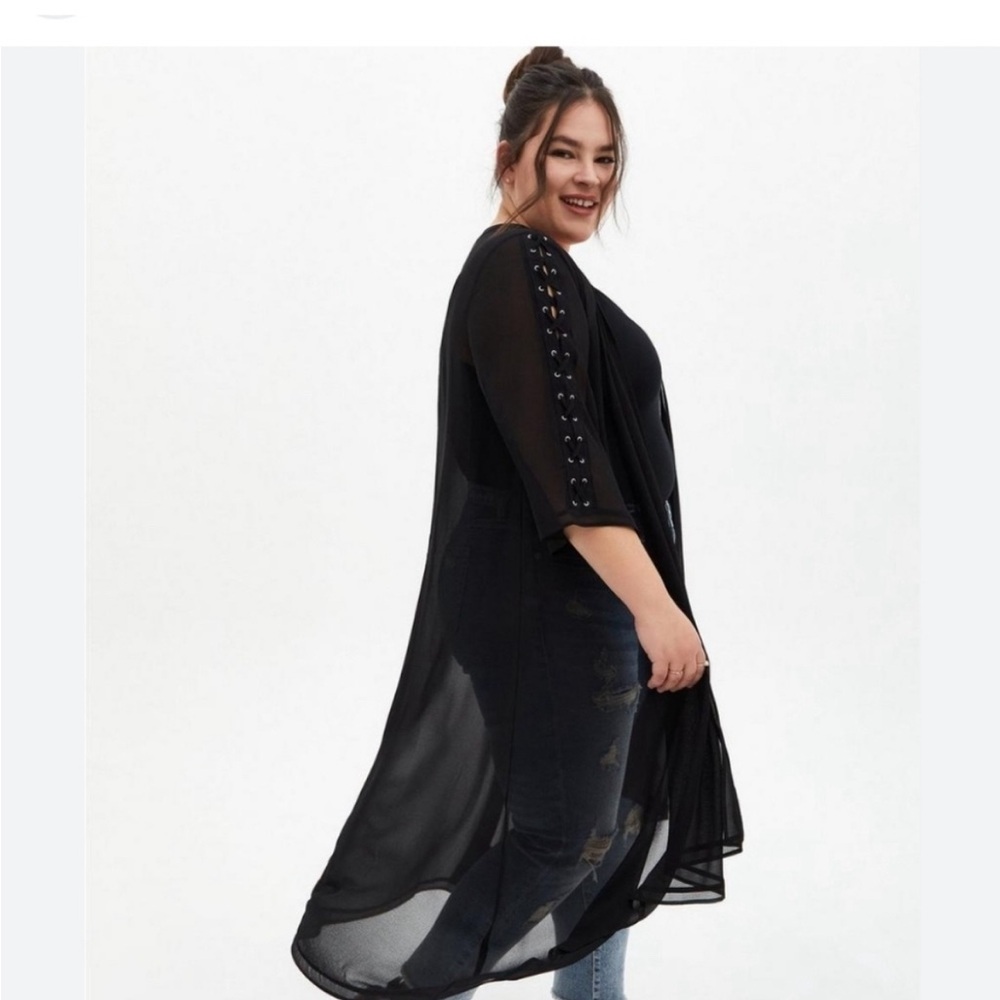 Black sheer kimono torrid 3x/4x
